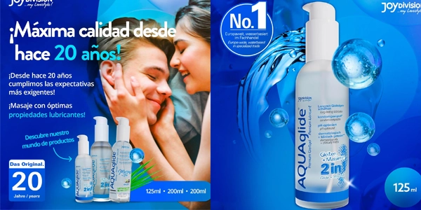 gel lubricante y de masaje JoyDivision Aquaglide 2 en 1 oferta