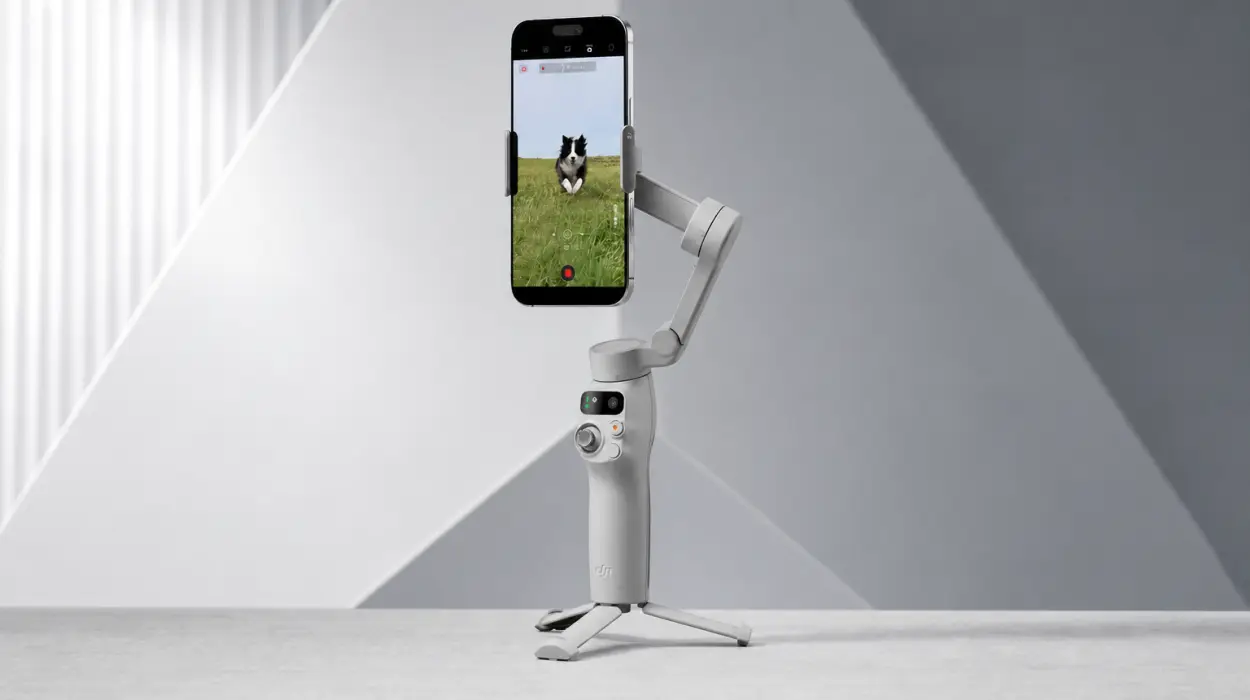 Graba aventuras y momentos perfectos con el gimbal DJI Osmo Mobile 7 para teléfono con seguimiento, estabilización y trípode