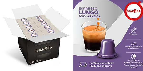 Gimoka Lungo cápsulas café Nespresso oferta