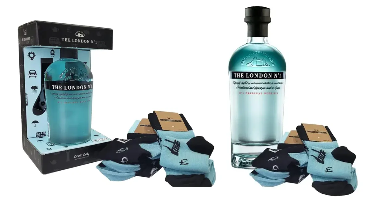 Ginebra The London Nº1 de 700 ml en estuche con calcetines de regalo
