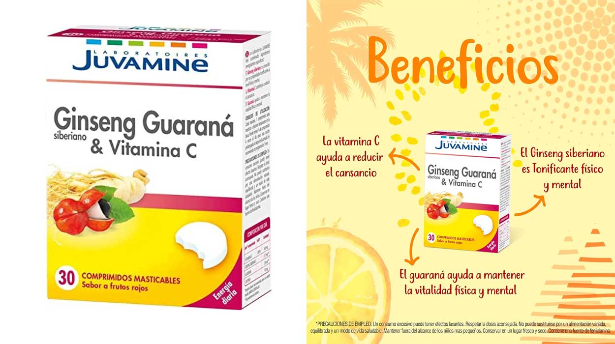Ginseng con guaraná Juvamine barato