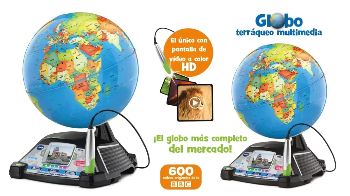 Este globo terráqueo multimedia Vtech con pantalla LCD y un montón de actividades tiene un DESCUENTAZO del 40% en Amazon