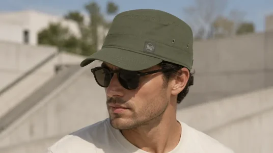 Gorra Buff Military básica, cómoda y ajustable con protección UV UPF50
