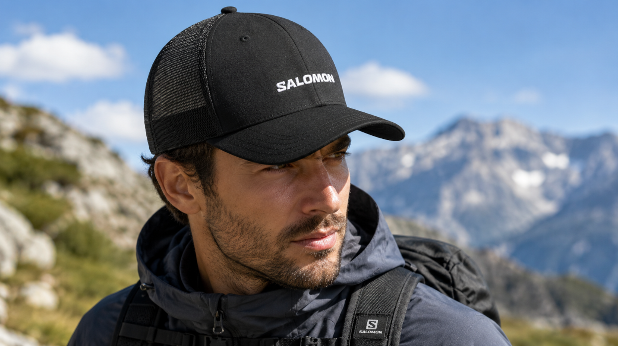 Estilo y protección solar con la gorra Salomon Trucker: con malla de algodón transpirable