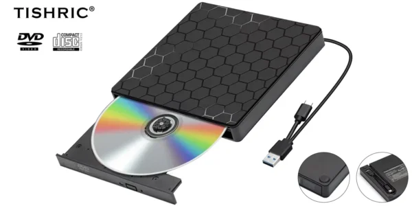 Grabadora de DVD externa TISHRIC