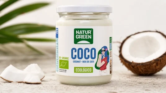 Grasa de coco ecológica NaturGreen de 430 ml para cocinar y cuidado personal