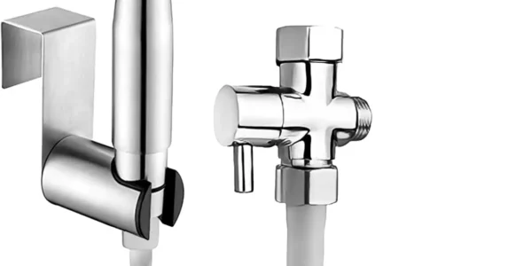 Chollo grifo bidé ducha de mano con manguera y soporte de pared para wc y baño