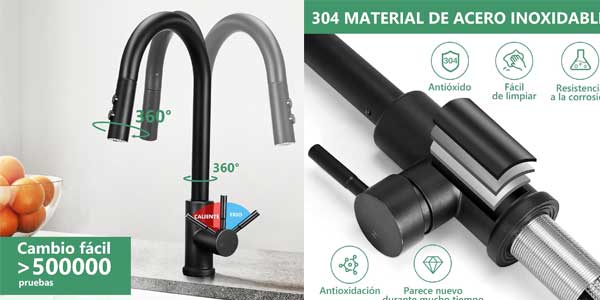 Grifo de cocina giratorio Cheerhom oferta