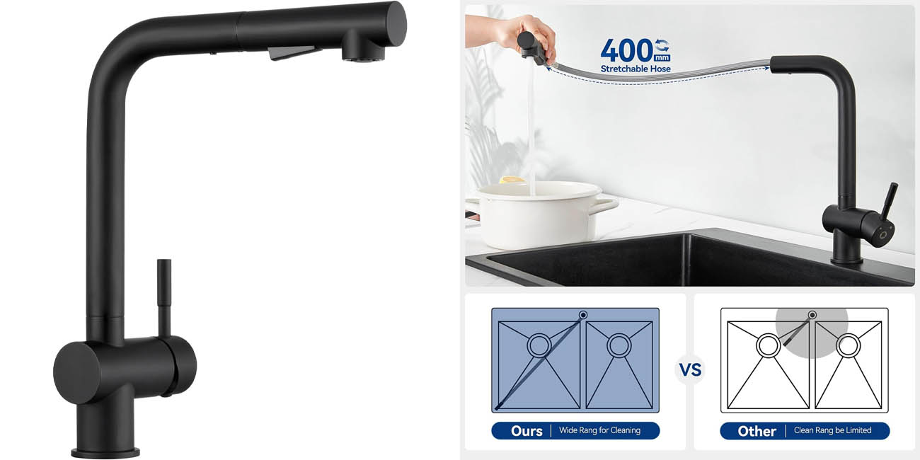 Grifo de cocina extraíble y giratorio 360º Cecipa