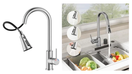 grifo de cocina con ducha extraíble Srewohs Pro