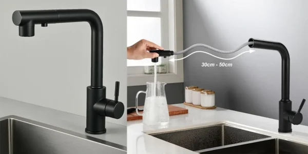 Grifo de cocina extraíble y giratorio 360º Cieex