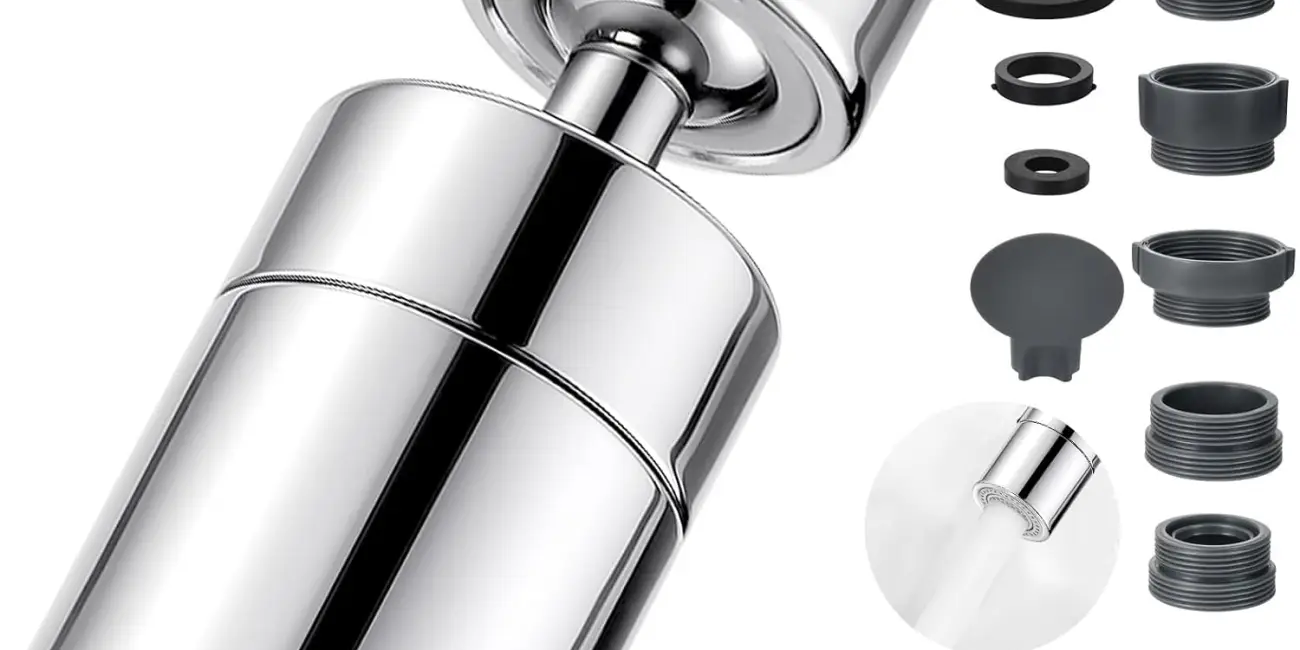 Grifo giratorio de 360° M22 M24 para ahorro de agua con 2 tipos de chorro