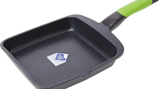 Grill asador BRA Prior de 22 cm en aluminio fundido, antiadherente y apto para inducción