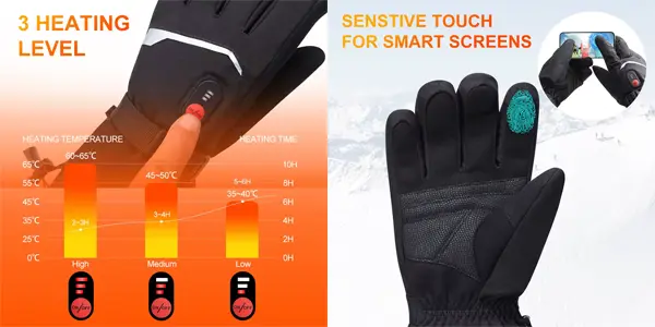 Guantes calefactables Savior