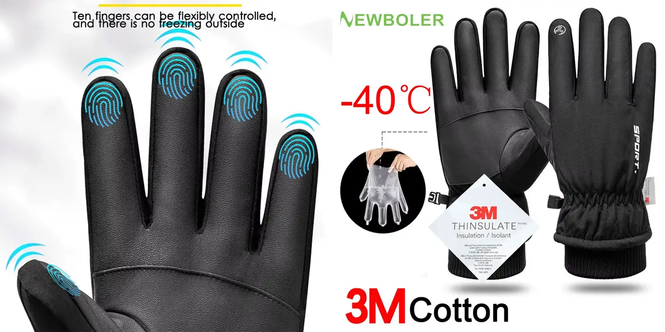 Guantes de invierno NewBoler GOL118 con control táctil