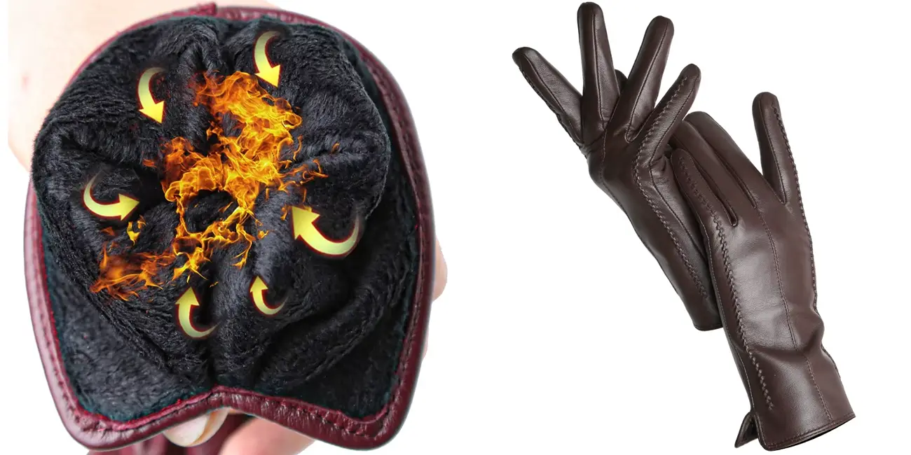 Guantes de piel de oveja Anihasaiyou