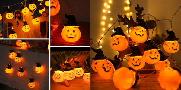 Guirnalda luces LED decorativas para Halloween