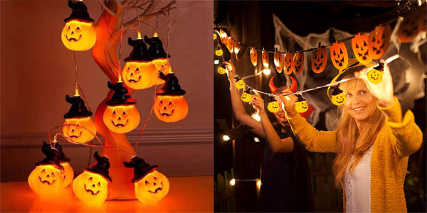 Guirnalda luces LED decorativas para Halloween de 4 metros