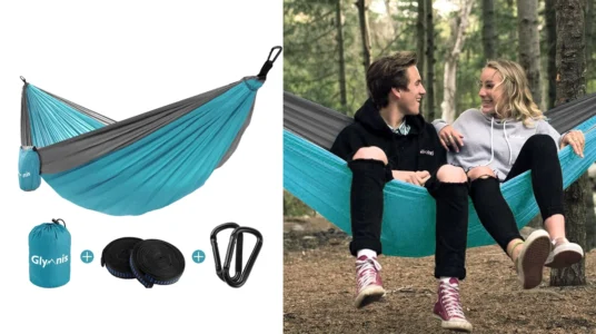 hamaca ultraligera de nailon Glymnis de 275 x 140 cm