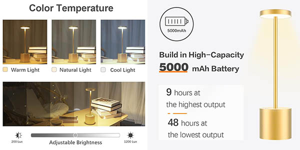Hapfish lámpara LED mesa chollo