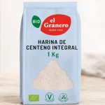 Harina integral de centeno El Granero Integral de 1 kg para panes y repostería