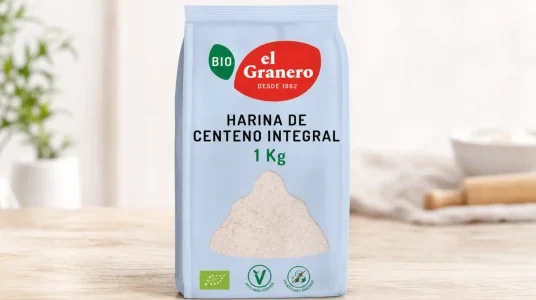 Harina integral de centeno El Granero Integral de 1 kg para panes y repostería