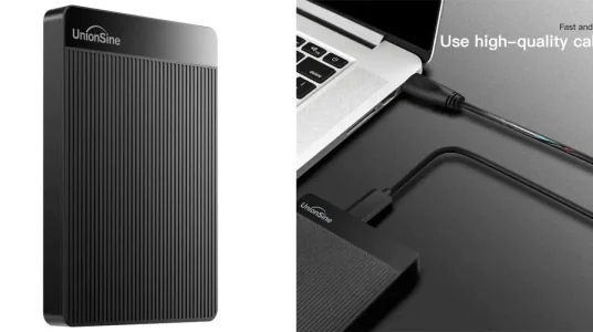 Disco duro portátil UnionSine USB 3.0 de 500 GB