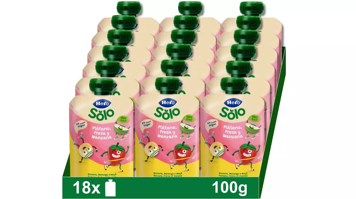 Pack de bolsitas de fruta Hero para bebé