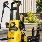 Hidrolimpiadora de alta presión Espoma con 120 bar, 380 l/h y manguera de 7 m para hogar, jardín y coche