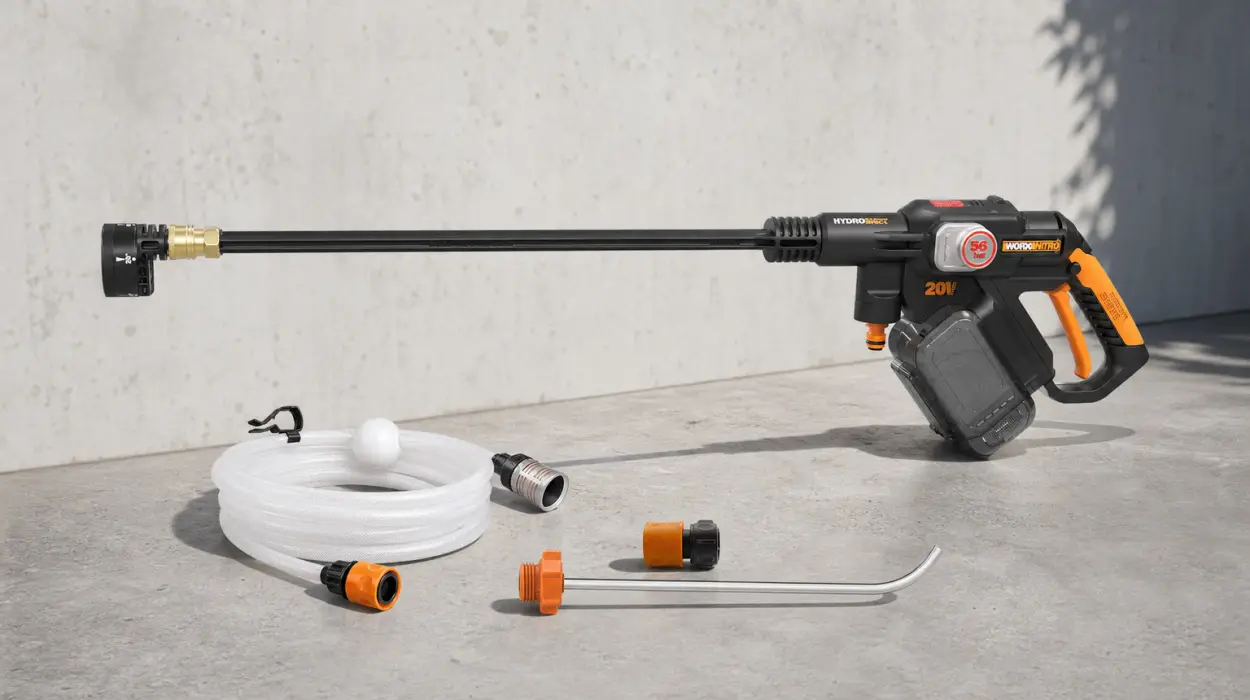 Hidrolimpiadora a batería Worx de 56 bares (sin batería ni cargador)