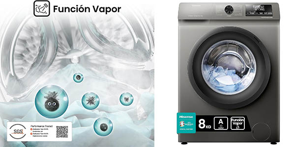 Hisense WFQP8014EVMT lavadora vapor chollo