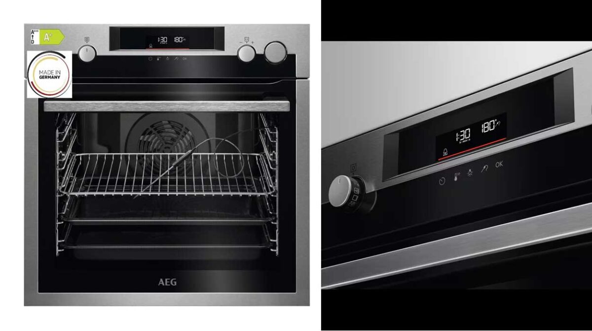 Horno eléctrico multifunción AEG BPE577161M con limpieza pirolítica