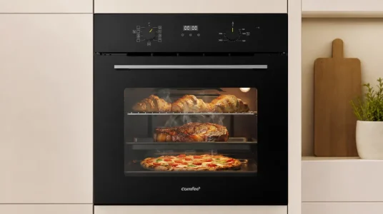 Horno empotrable Comfee CBO70M80D2-BK de 70 l con 7 funciones