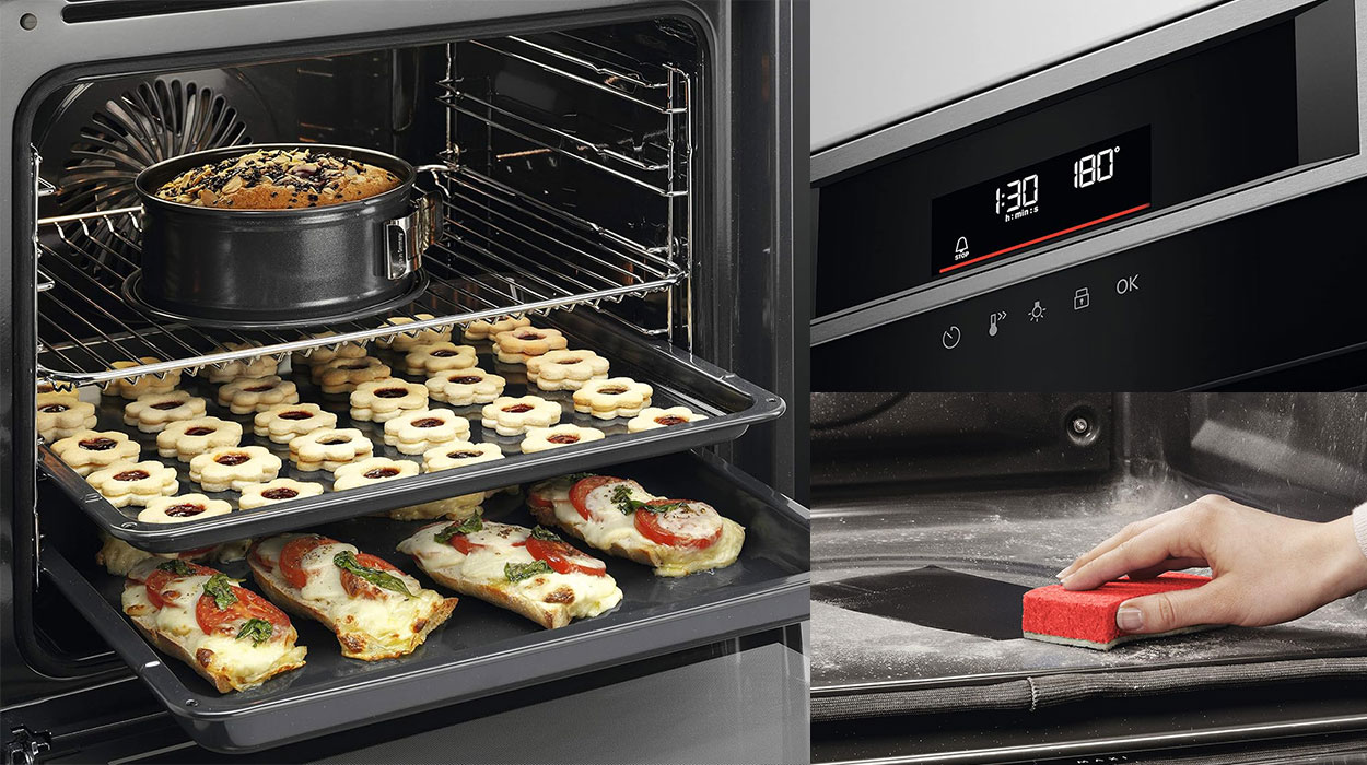 Horno pirolítico AEG Serie 6000 SurroundCook de 72 litros barato