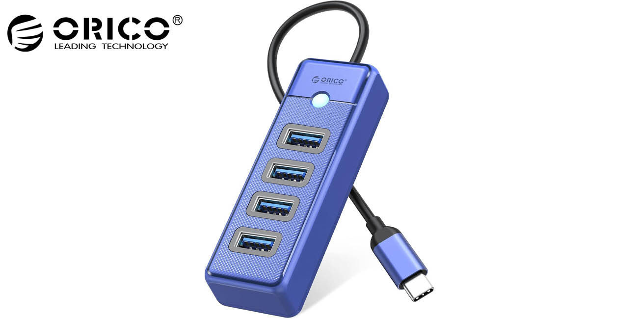 HUB USB-C ORICO de 4 puertos