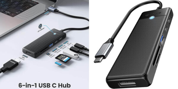 HUB Orico USB-C 6 en 1