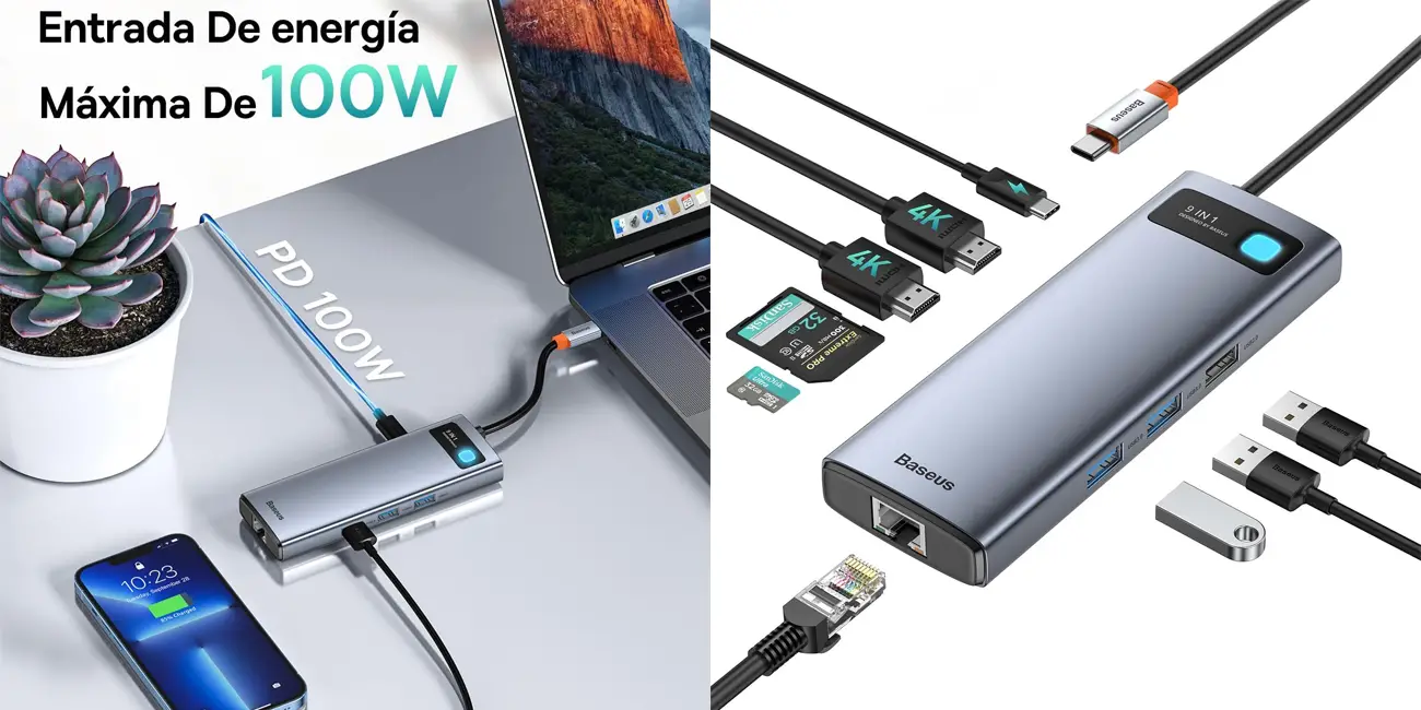 HUB Baseus USB-C 9 en 1 