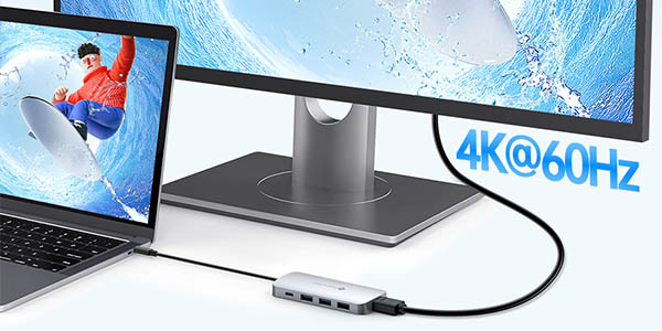 HUB USB-C Novoo 9 en 1 con HDMI 4K 60Hz