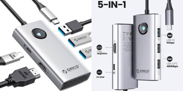 HUB USB-C ORICO 5 en 1