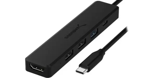 Concentrador USB-C SABRENT con 5 puertos