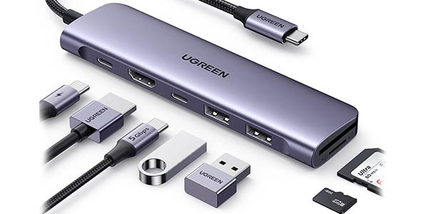 HUB UGREEN Revodok USB-C 7 en 1 con HDMI