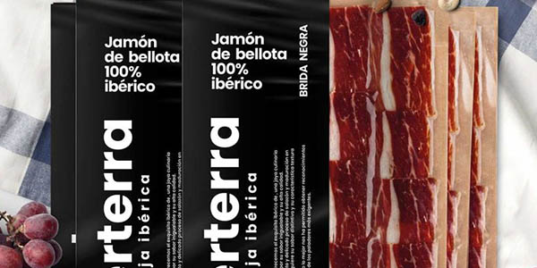 Iberterra jamón bellota ibérico loncheado oferta