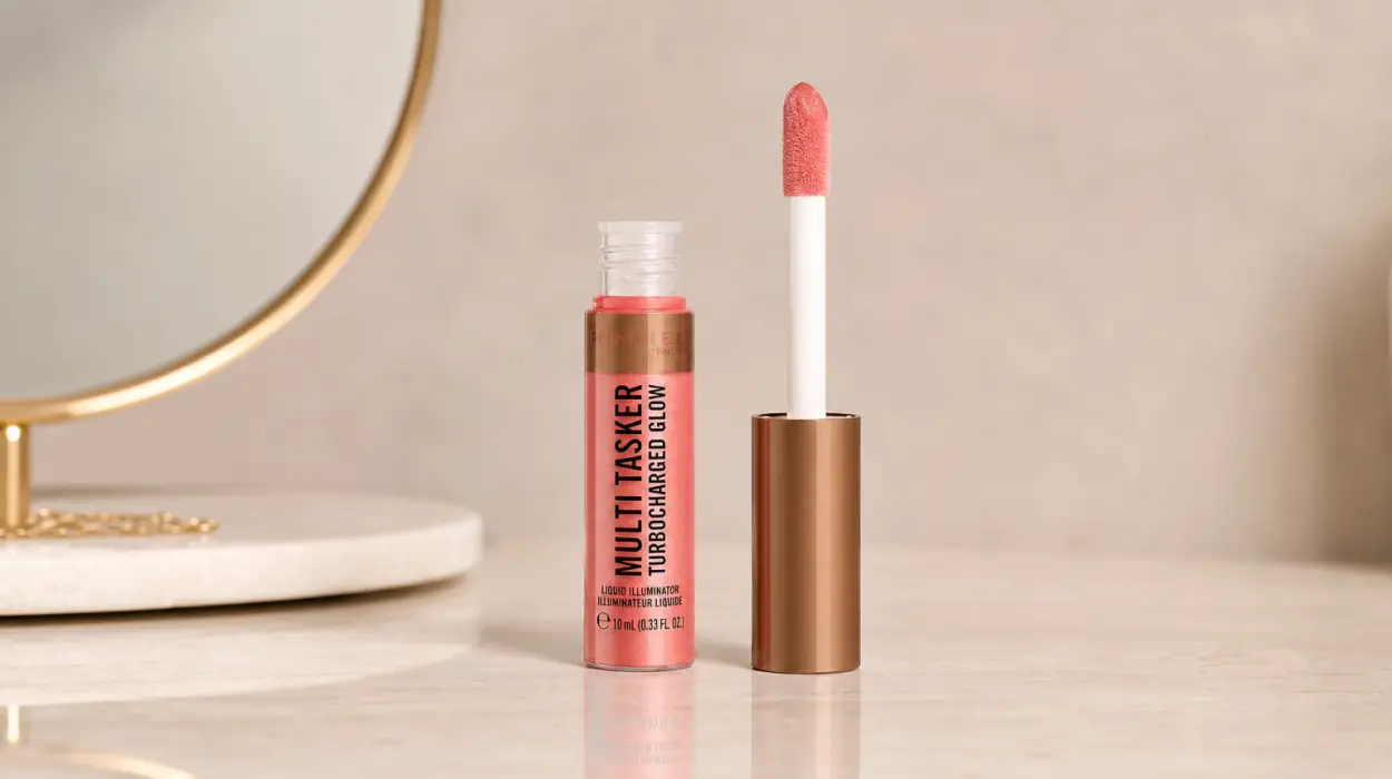 Iluminador Rimmel Multi Tasker Turbocharged Glow 002 Rosy Rebel