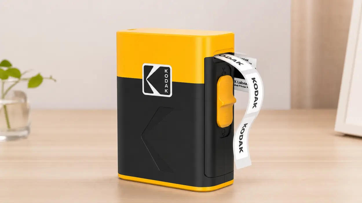 Imprime etiquetas desde tu smartphone con la impresora instantánea Kodak New Label Era M50 y 12 rollos de etiquetas autoadhesivas