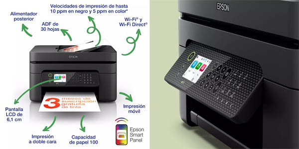 Impresora multifunción Epson Workforce WF-2950DWF