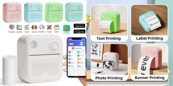 Impresora portátil de papel térmico Dolewa D3