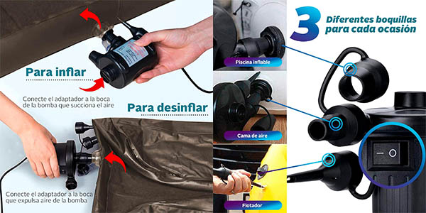 Inflador bomba de aire JUPPLIES