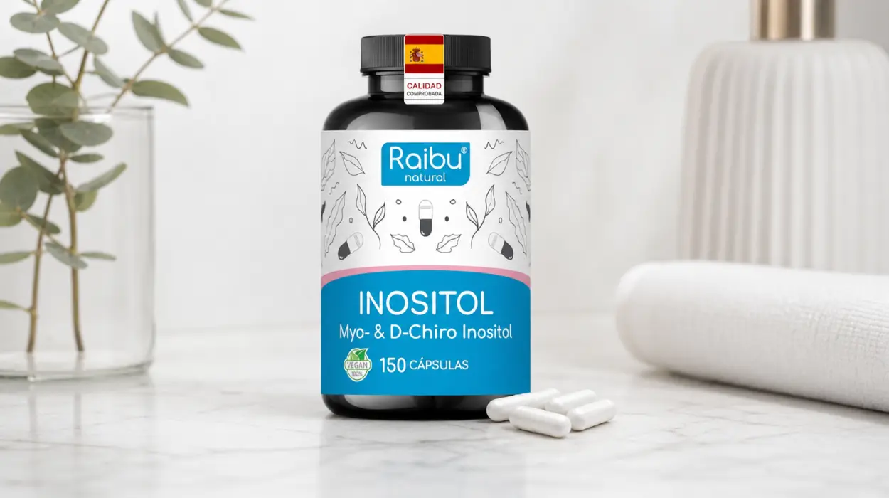 Suplemento Inositol Raibu con Myo-Inositol y D-Chiro-Inositol, 150 cápsulas