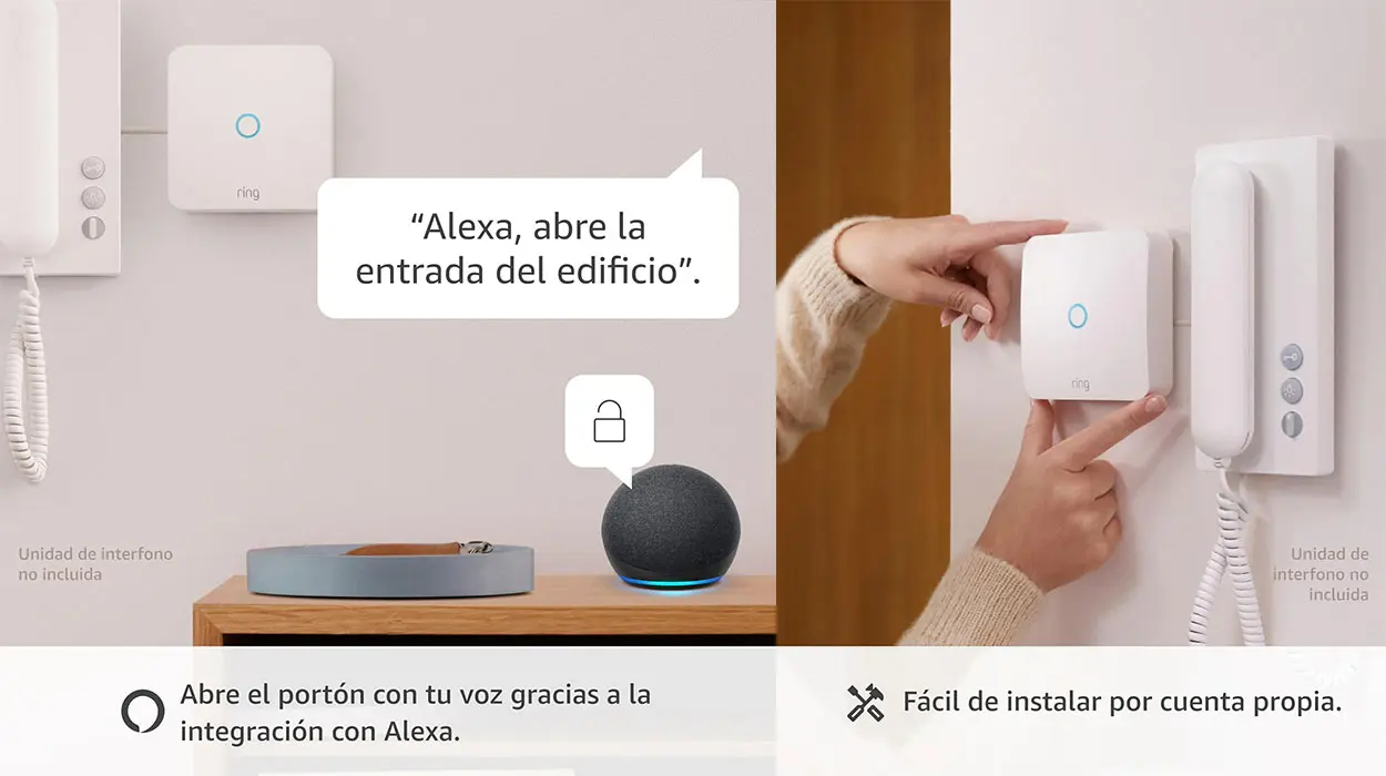 Ring Intercom de Amazon + Ring Indoor Camera barato
