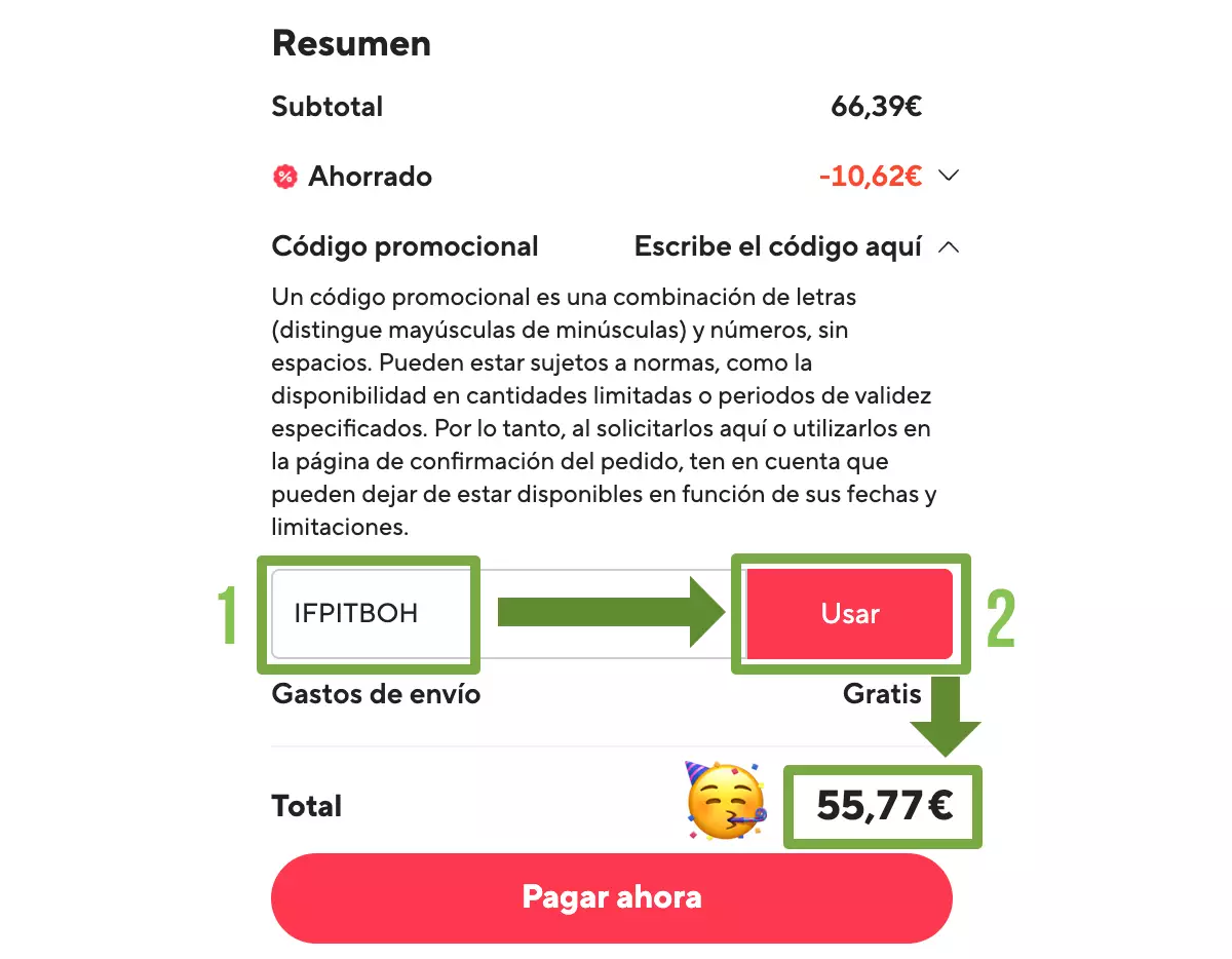 Cómo poner cupón descuento en Aliexpress